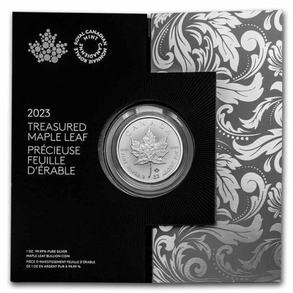 2023 $5 Treasured Maple Leaf 1oz Silver Canada Coin
