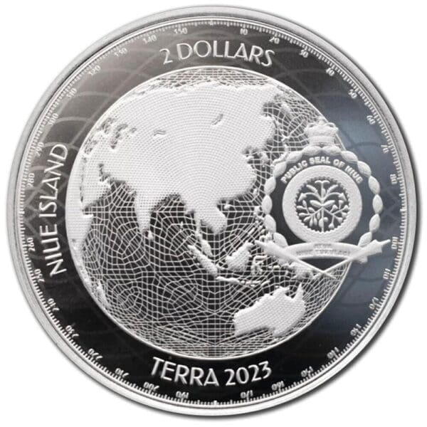 2023 Cyber Earth Metaverse 1oz $2 Silver Coin - Image 2