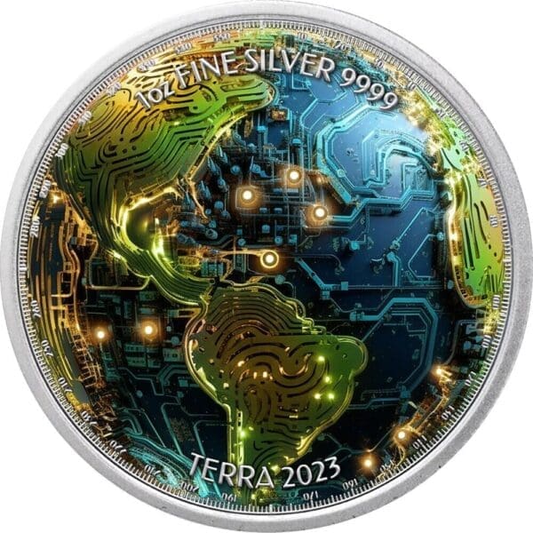 2023 Cyber Earth Metaverse 1oz $2 Silver Coin