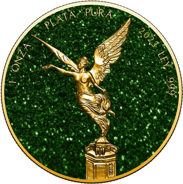 2023 Emerald Precious Gemstones Libertad 1oz Silver Coin