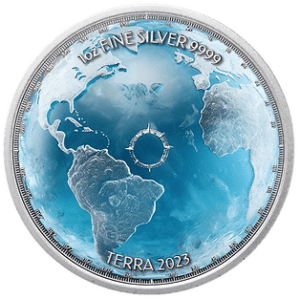 2023 Frozen Earth Ice Age 1oz $2 Silver Coin