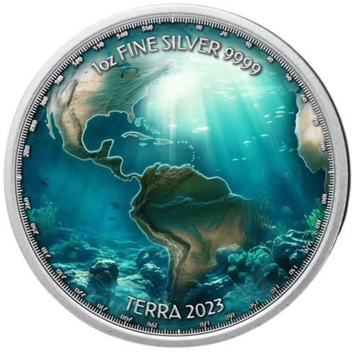 2023 Waterworld 1oz $2 Silver Coin