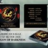 2024 Dragon of Darkness American Eagle Dragons Series 1oz Silver Colourised Coin - Image 2