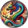 2024 Dragon of Light American Eagle Dragons Series 1oz Silver Colourised Coin