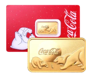 2024 PAMP Suisse Coca-Cola Polar Bear 5g Gold Bar in Card