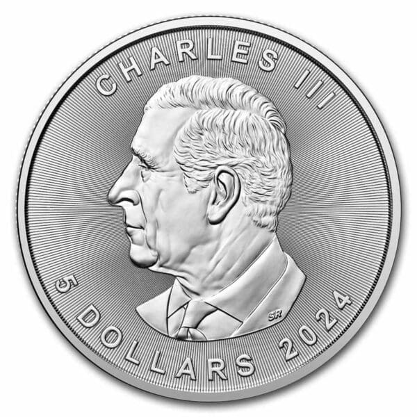 2024 Canada 1oz Silver Maple Leaf NGC Gem BU Early Releases Slab - Image 3