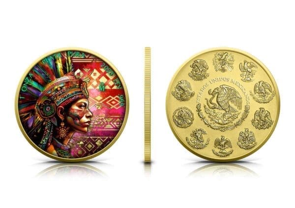 2023 Aztec Women - Aztec Empire Series 1oz Silver Libertad Coin - Image 2