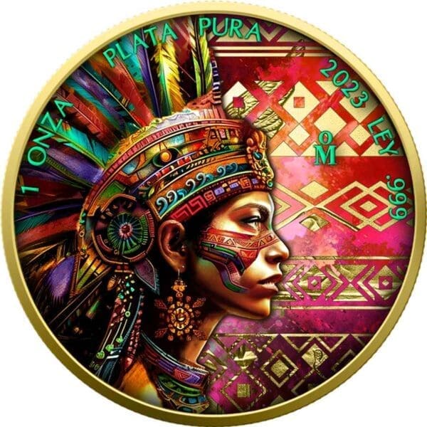 2023 Aztec Women - Aztec Empire Series 1oz Silver Libertad Coin