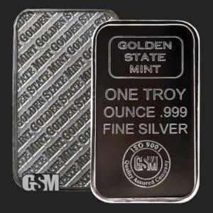 Golden State Mint 1oz .999 Fine Silver Bar