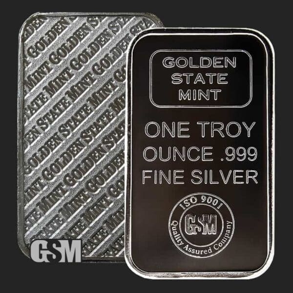 Golden State Mint 1oz .999 Fine Silver Bar