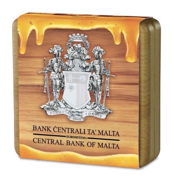 2024 €5 Maltese Bee 1oz Silver Malta BU High Relief Coin - Image 6