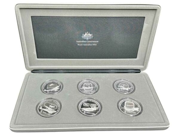 2008-2010 Flying Through Time Masterpieces in Silver 7oz Silver Proof Coin Set - Image 3