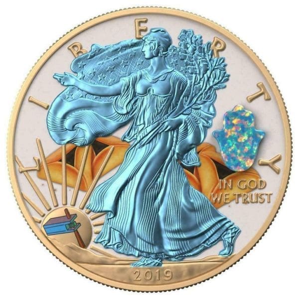 2019 $1 Silver Eagle Jewish Holidays Purim 1oz Silver Coin