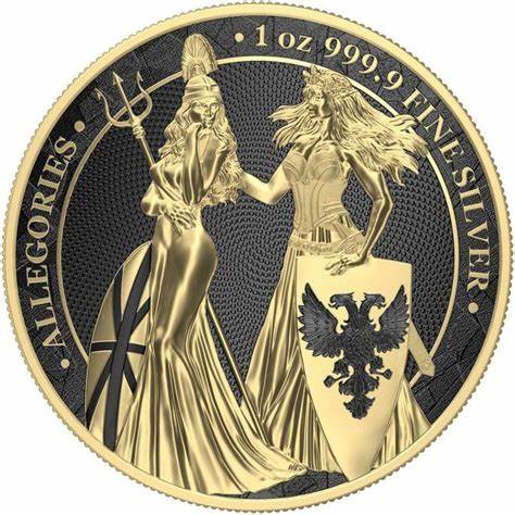 2019 Germania The Allegories Britannia Germania Gold Black Varnish