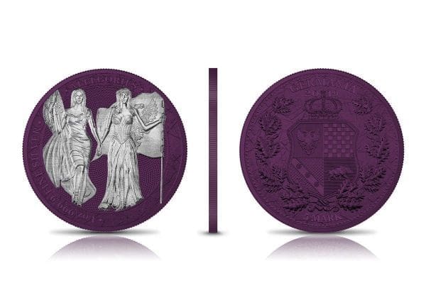 2019 The Allegories Columbia Germania Ruthenium Space Purple Coin