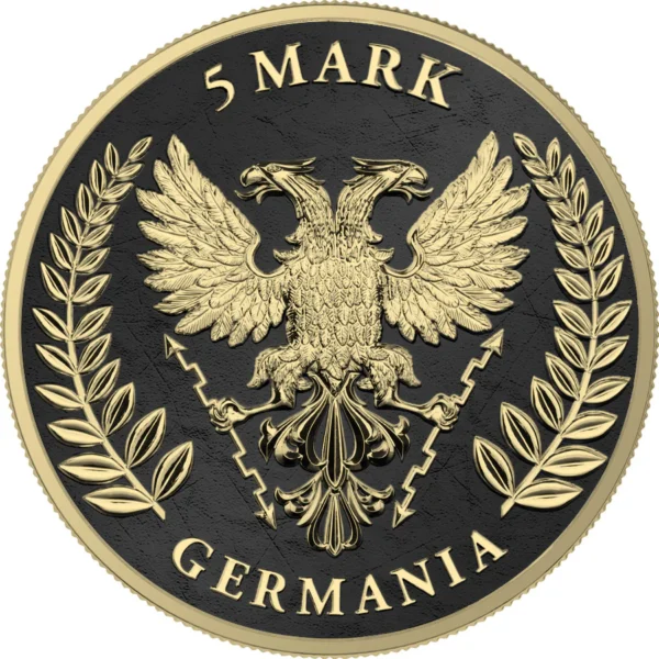 2019 5 Mark Lady Germania Fall of the Berlin Wall 1oz Silver Coin - Image 4