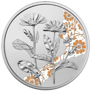 2022 €10 The Language of Flowers - The Marigold 1/2oz Silver Coin