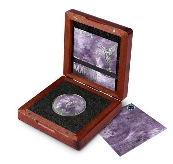 2024 Purple Marble Edition 1oz Silver Libertad Coloured Coin - Image 4