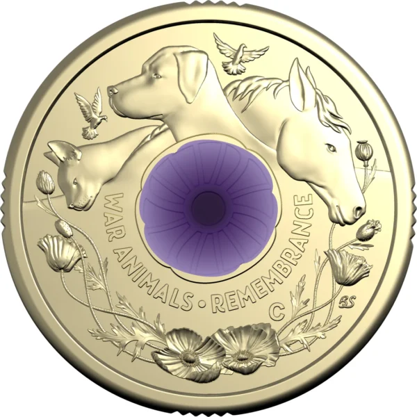 2024 $2 War Animals Remembrance C Mintmark Uncirculated Coin - Image 2