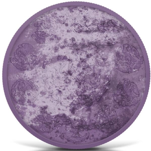 2024 Purple Marble Edition 1oz Silver Libertad Coloured Coin - Image 2