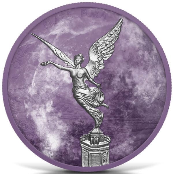 2024 Purple Marble Edition 1oz Silver Libertad Coloured Coin