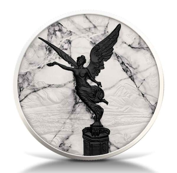 2024 White Marble Edition 1oz Silver Libertad Coloured Coin