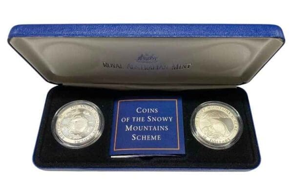 1999 $10 Coins of the Snowy Mountains Scheme Two Fine Silver Coin Set - Image 5