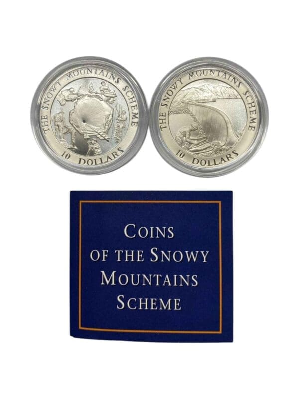 1999 $10 Coins of the Snowy Mountains Scheme Two Fine Silver Coin Set