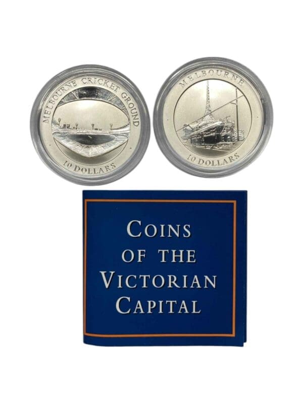 1998 $10 Coins of the Victorian Capital Melbourne Two Fine Silver Coin Set