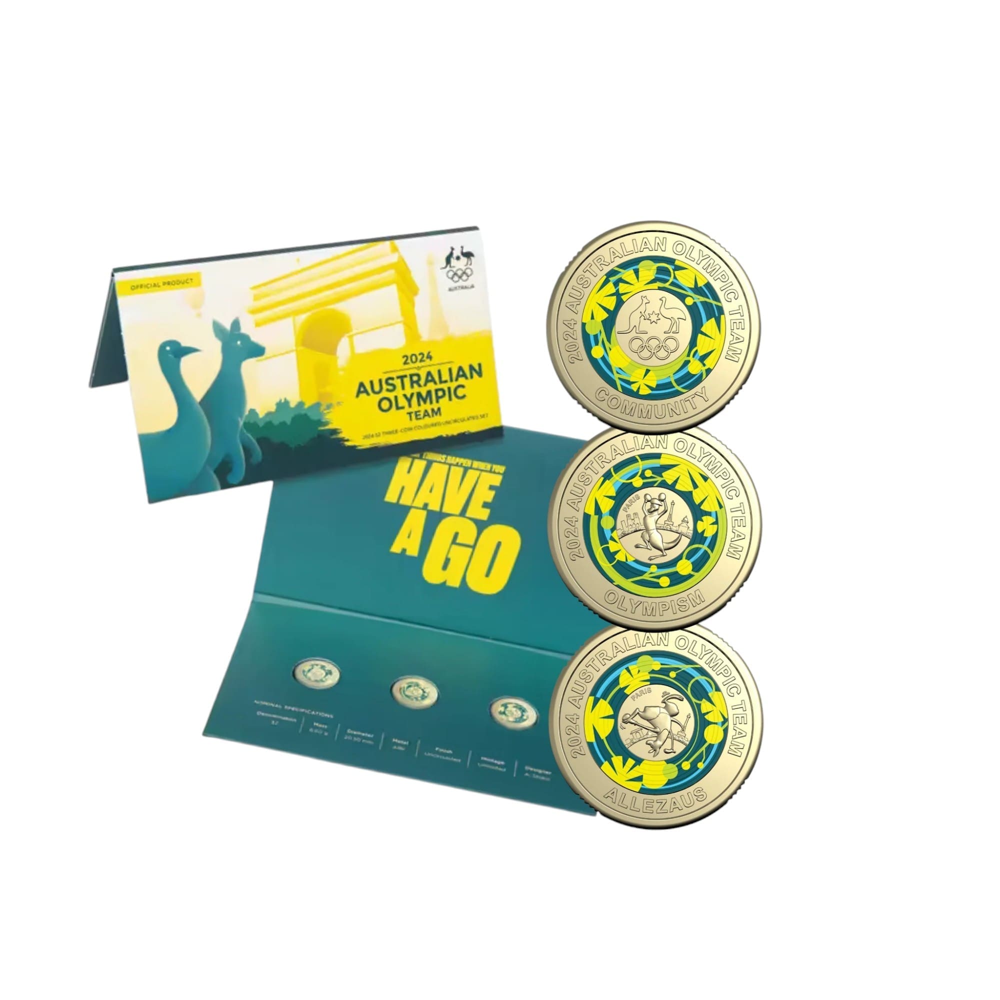2024 Australian Olympic Team - Three-Coin Collection