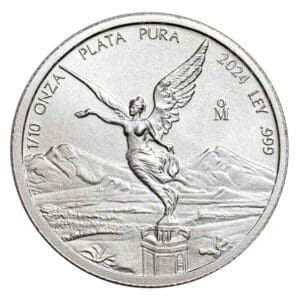 2024 Mexico 1/10oz Silver Libertad BU Coin
