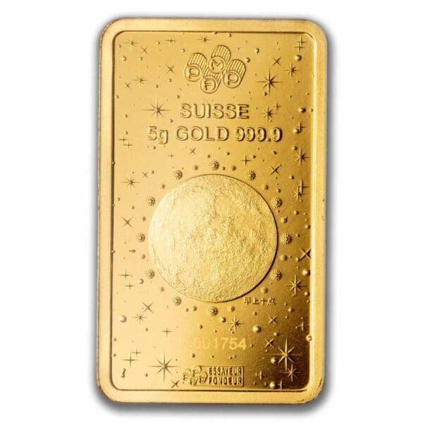 5g Lunar White Snake 999.9 Pure Gold PAMP Bar in Assay Card - Image 4