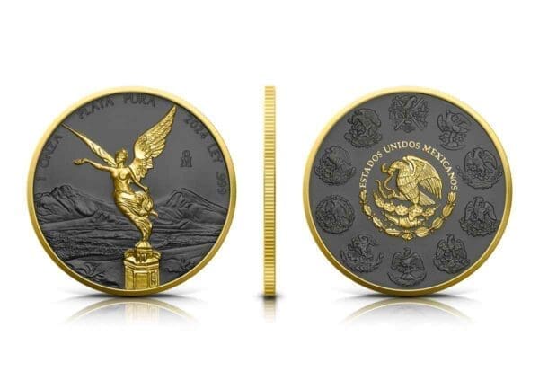 2024 Golden Ring Mexico 1oz Silver Gilded Libertad - Image 3