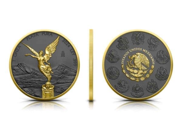 2024 Golden Ring Mexico 1oz Silver Gilded Libertad - Image 3