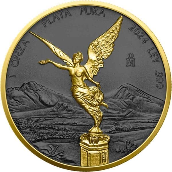 2024 Golden Ring Mexico 1oz Silver Gilded Libertad
