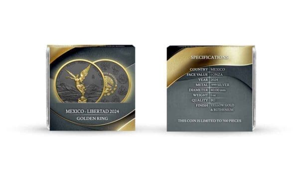 2024 Golden Ring Mexico 1oz Silver Gilded Libertad - Image 5