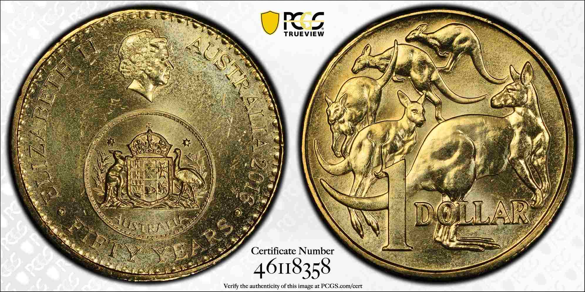 MS67 2016 $1 Changeover - 50th Anniversary of Decimal Currency