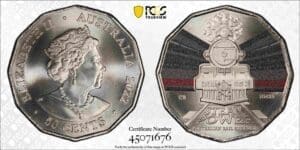 MS69 2022 50c NM25 Commonwealth Railways Australian Rail Heritage