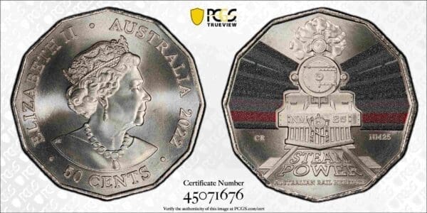 MS69 2022 50c NM25 Commonwealth Railways Australian Rail Heritage