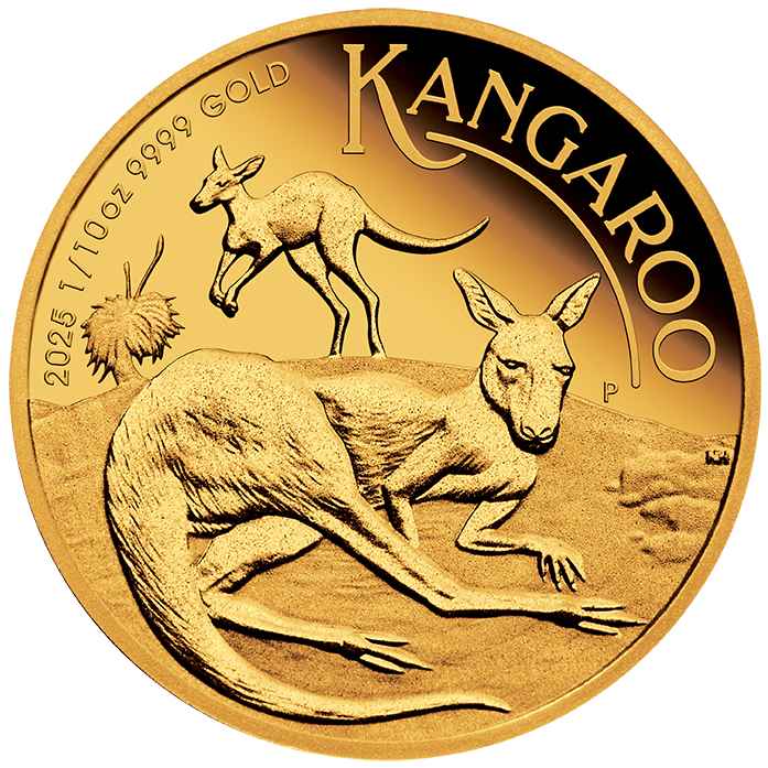 2025 $15 Australian Kangaroo 1/10oz Gold Proof Coin