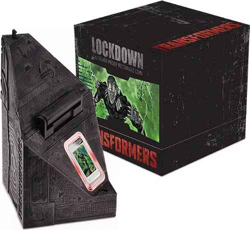 2014 $1 Transformers 4 Lockdown Lenticular 1oz Silver Coin - Image 2
