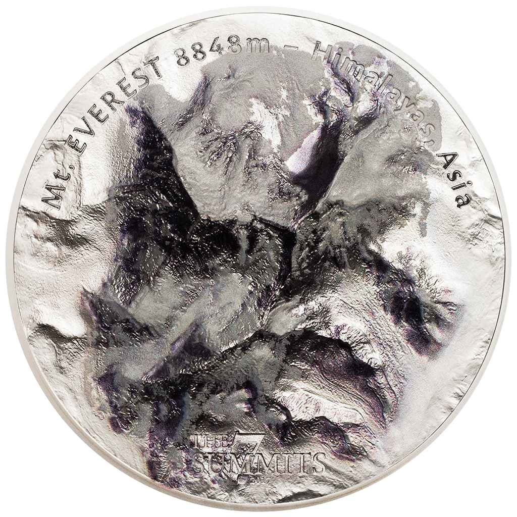 2017 $25 Seven Summits Mt. Everest 5oz Silver Proof Coin