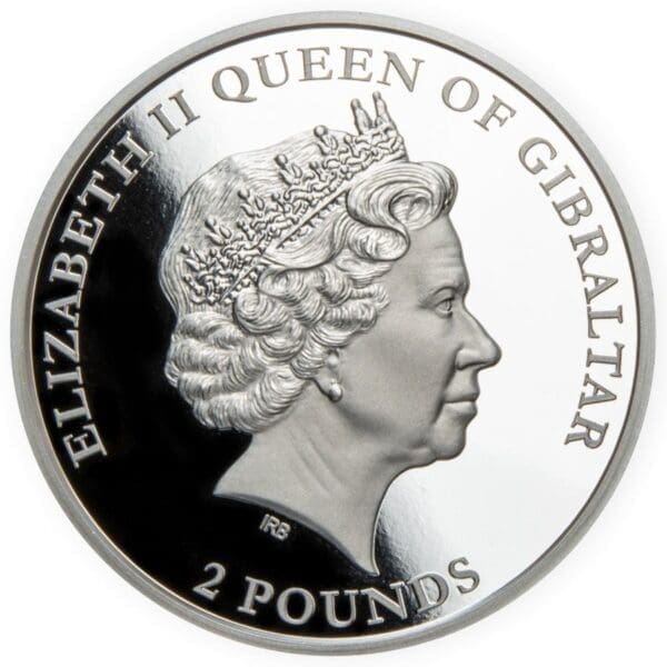 2021 £2 The Barbary Macaque 1oz Silver BU Gibraltar Coin - Image 2