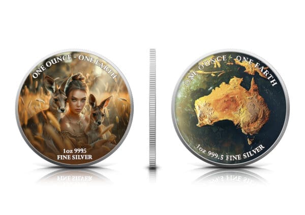2022 Fiji 1oz Silver Coloured Earth Series - Australia - Image 7
