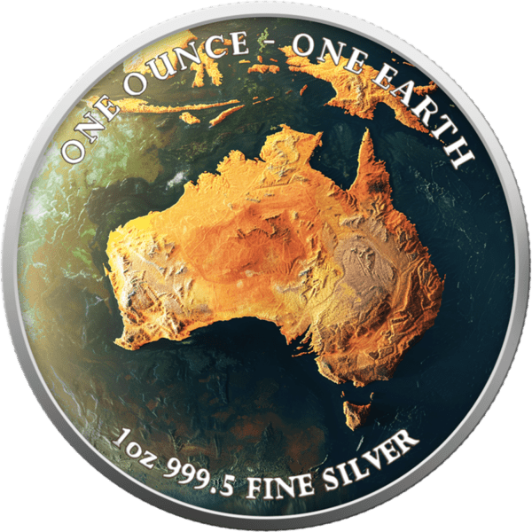 2022 Fiji 1oz Silver Coloured Earth Series - Australia - Image 2