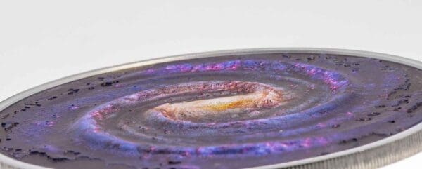 2021 $20 The Milky Way - Space the Final Frontier 3oz Silver Black Proof Coin - Image 5