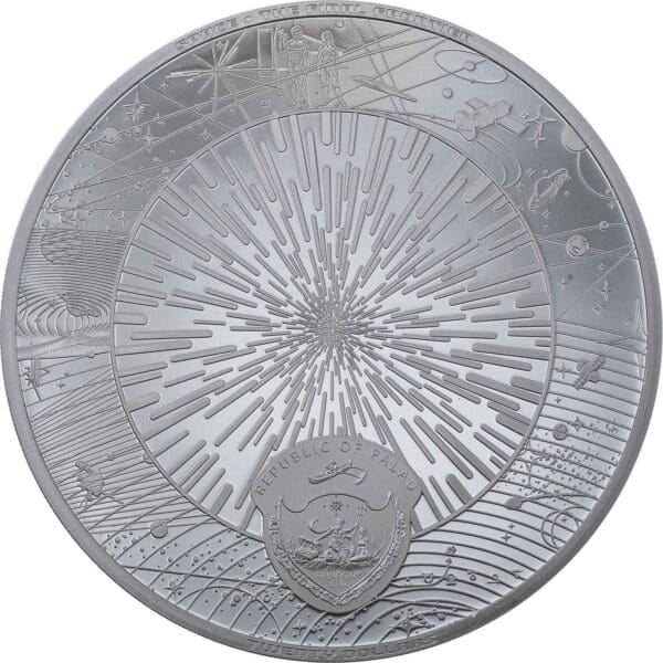 2021 $20 The Milky Way - Space the Final Frontier 3oz Silver Black Proof Coin - Image 7