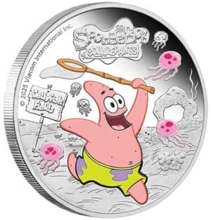 2025 $1 SpongeBob SquarePants - Patrick 1oz Silver Proof Coloured Coin