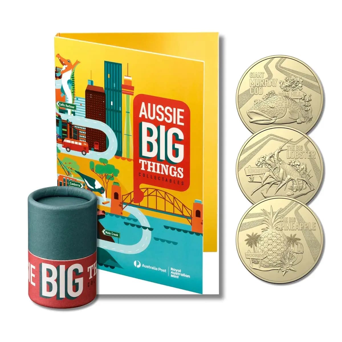 2023 $1 'Aussie Big Things' 10 Coin Set with Folder