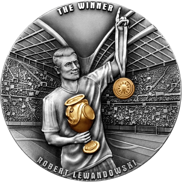 2023 $5 Winner Robert Lewandowski The Way To The Dreams 2 Oz Silver Proof Coin